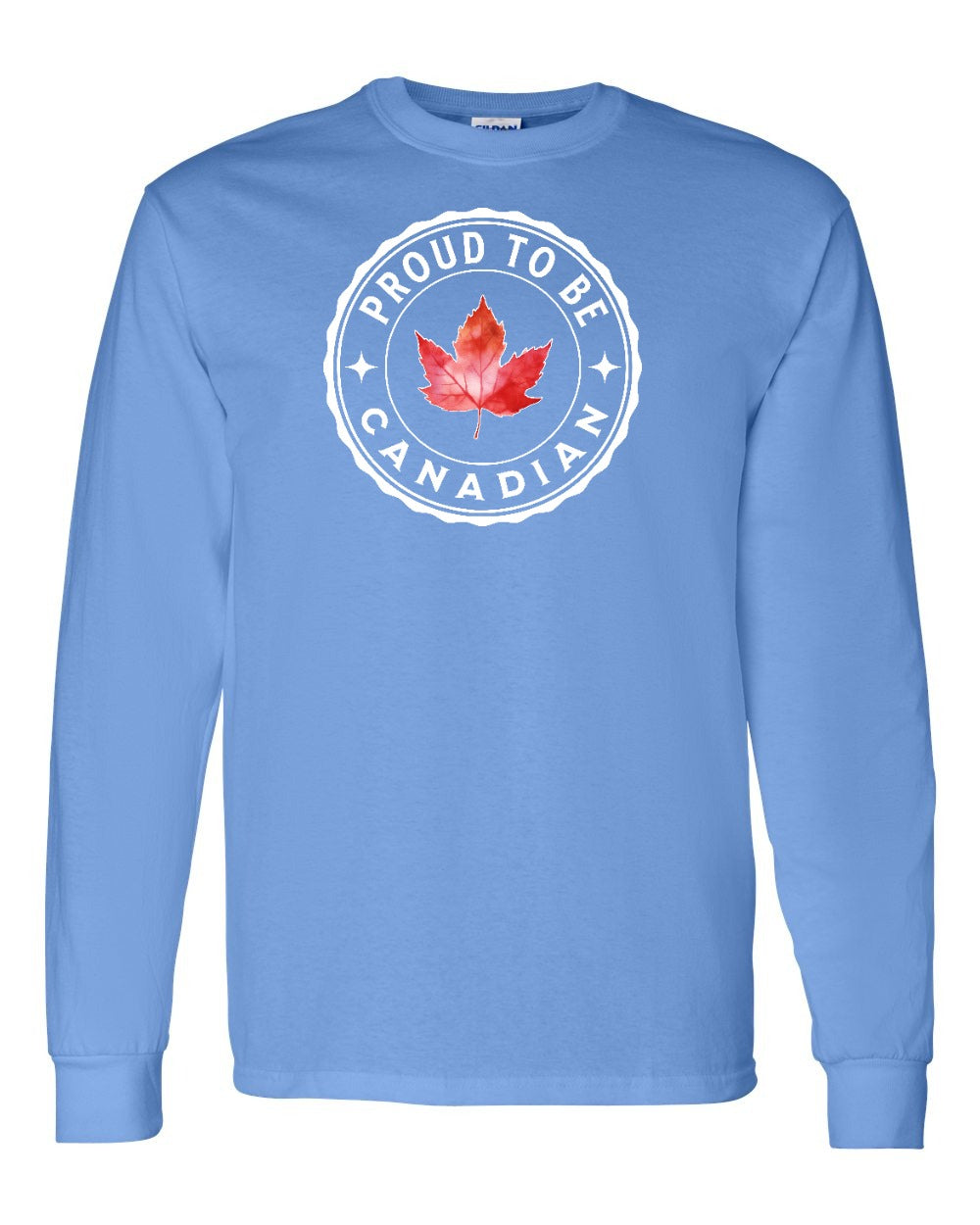 Proud to be Canadian Leaf Full Long Sleeve - Gildan Canada (sewn Internationally)