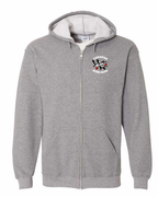 Canadian Bomb Squad Left Chest  Zip Hoodie - Unisex