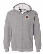 Canada Food Guide Left Chest and Back Zip Hoodie