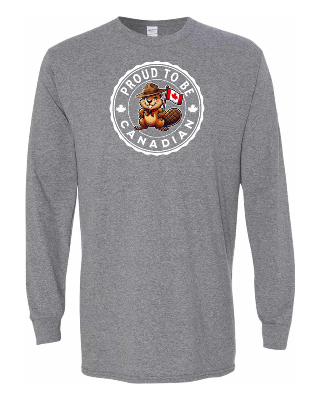 Proud to be Canadian Female Beaver   Long Sleeve Tee - Unisex