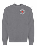 Elbows up Leaf Left Chest and Back Crewneck - Unisex