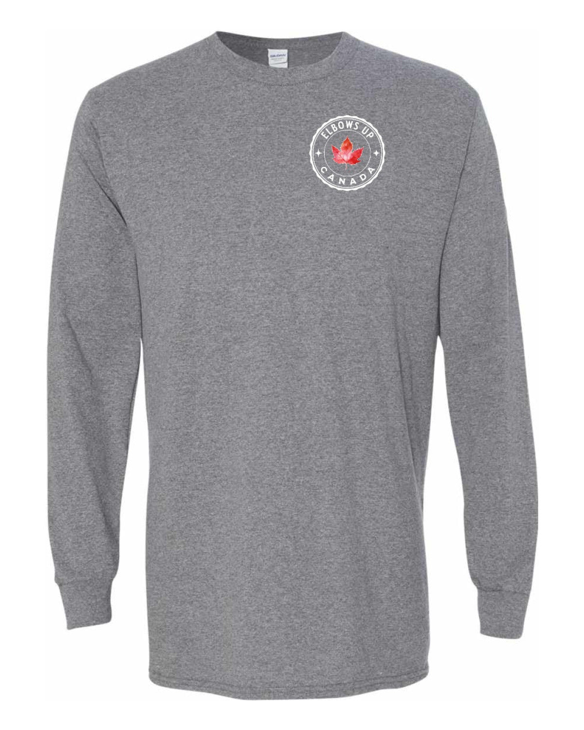 Elbows up Leaf Left Chest Long Sleeve - Unisex
