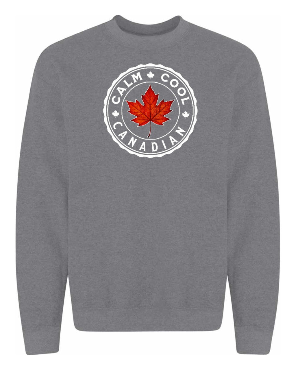 Calm Cool Canadian Leaf Full Crewneck - Unisex