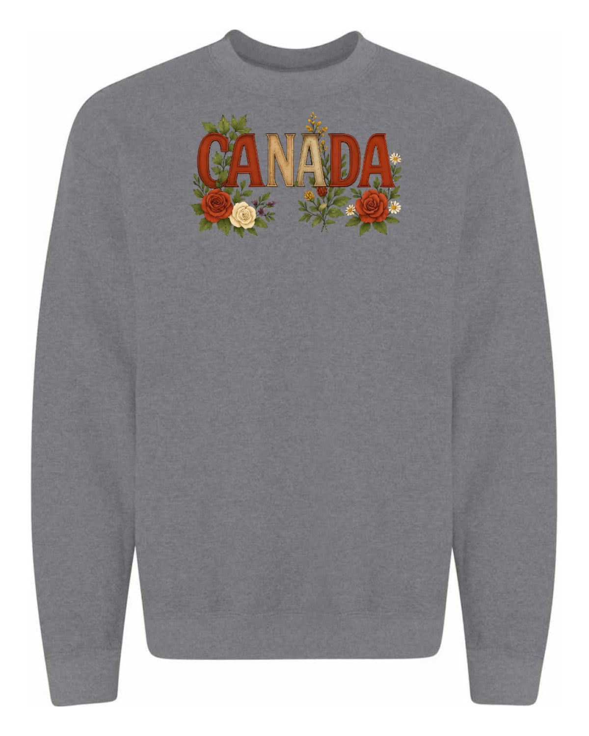 Canada Flowers Full Crewneck - Unisex