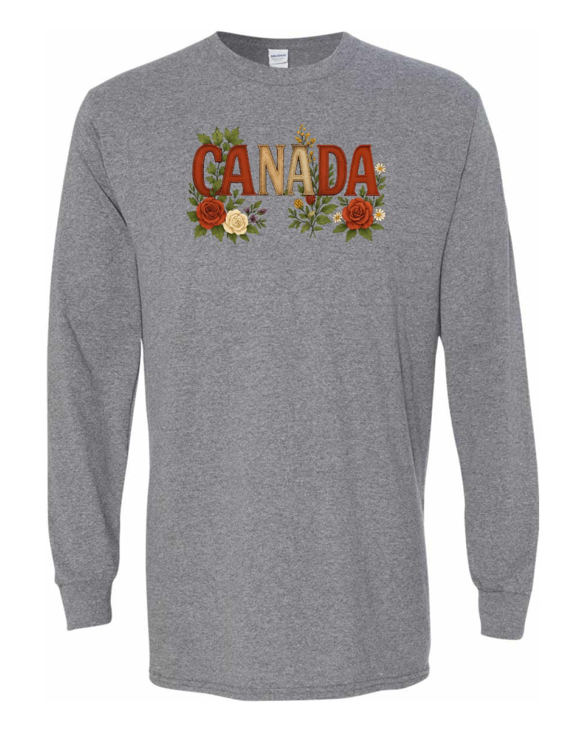 Canada Flowers Full Long Sleeve - Unisex