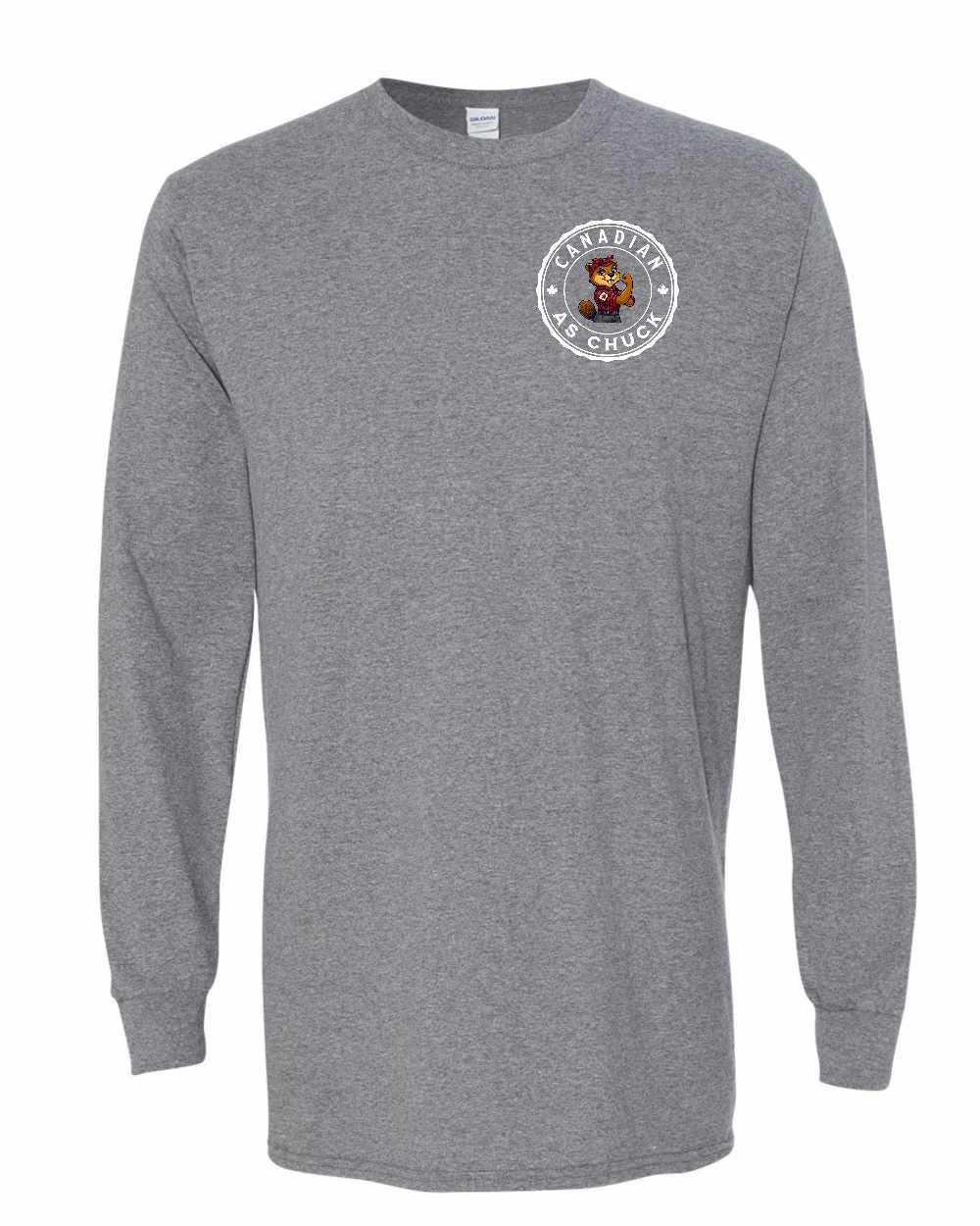 CDN as Chuck Rosie Flex Left Chest and Back Long Sleeve - Gildan Canada (sewn Internationally)