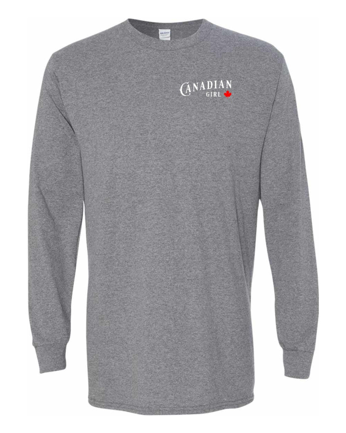 Canadian Girl Left Chest Long Sleeve - Unisex
