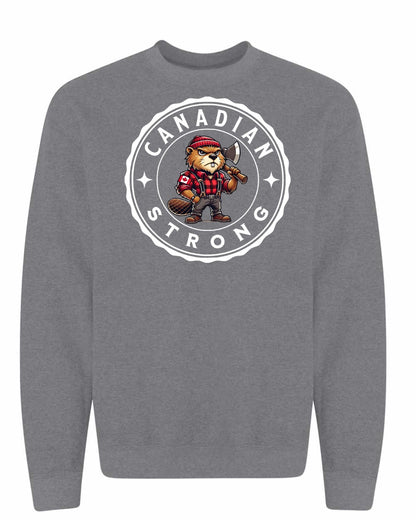 Canadian Strong Beaver Full Crewneck - Gildan Canada (sewn Internationally)