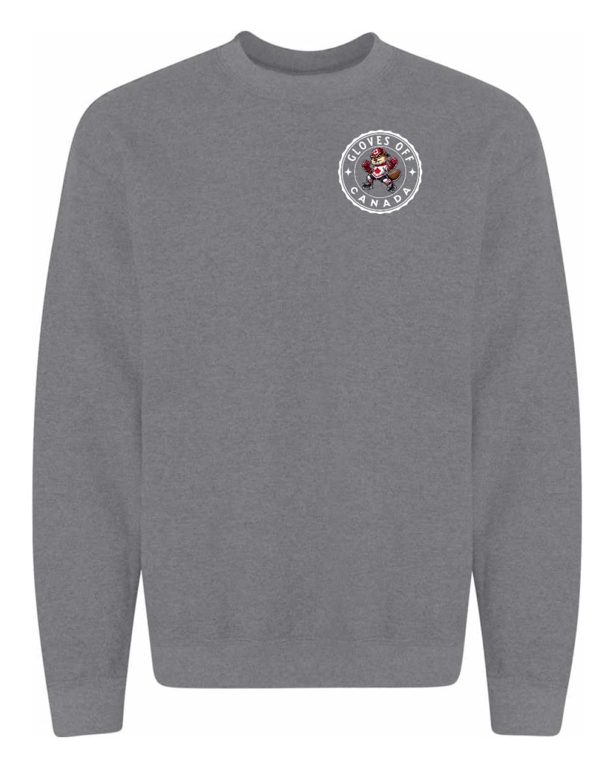 Gloves Off Beaver Left Chest Crewneck - Unisex