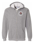 Gloves Off Beaver Left Chest and Back Zip Hoodie - Unisex