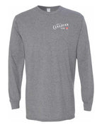 Just A Canadian Girl (Heart Flag Full) Left Chest Long Sleeve - Unisex