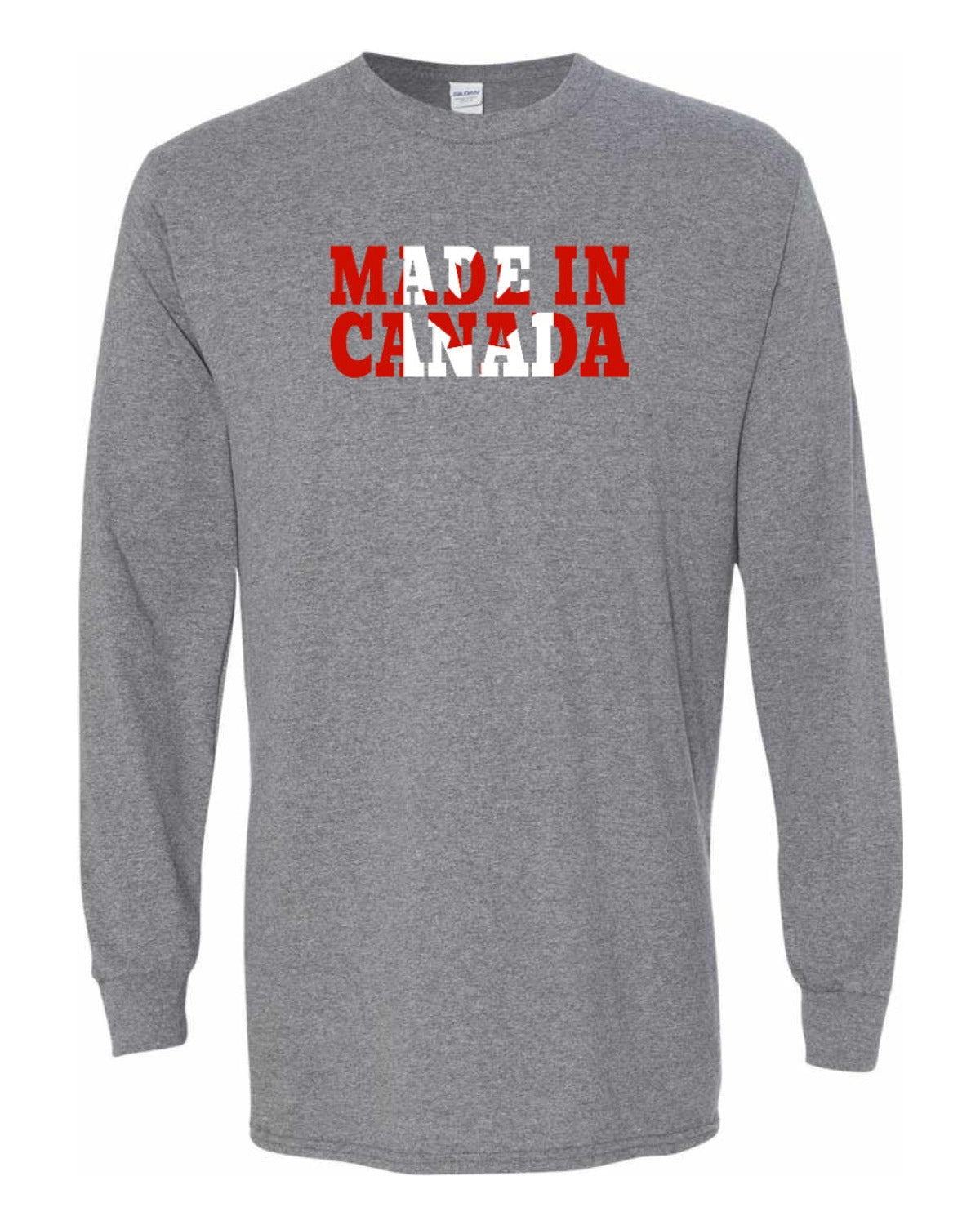 Made in Canada Flag Background Full Long Sleeve - Unisex