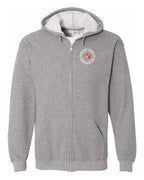 Born and Raised Manitoba Left Chest Zip Hoodie - Unisex