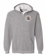 Never 51st Beaver Left Chest and Back Zip Hoodie - Unisex