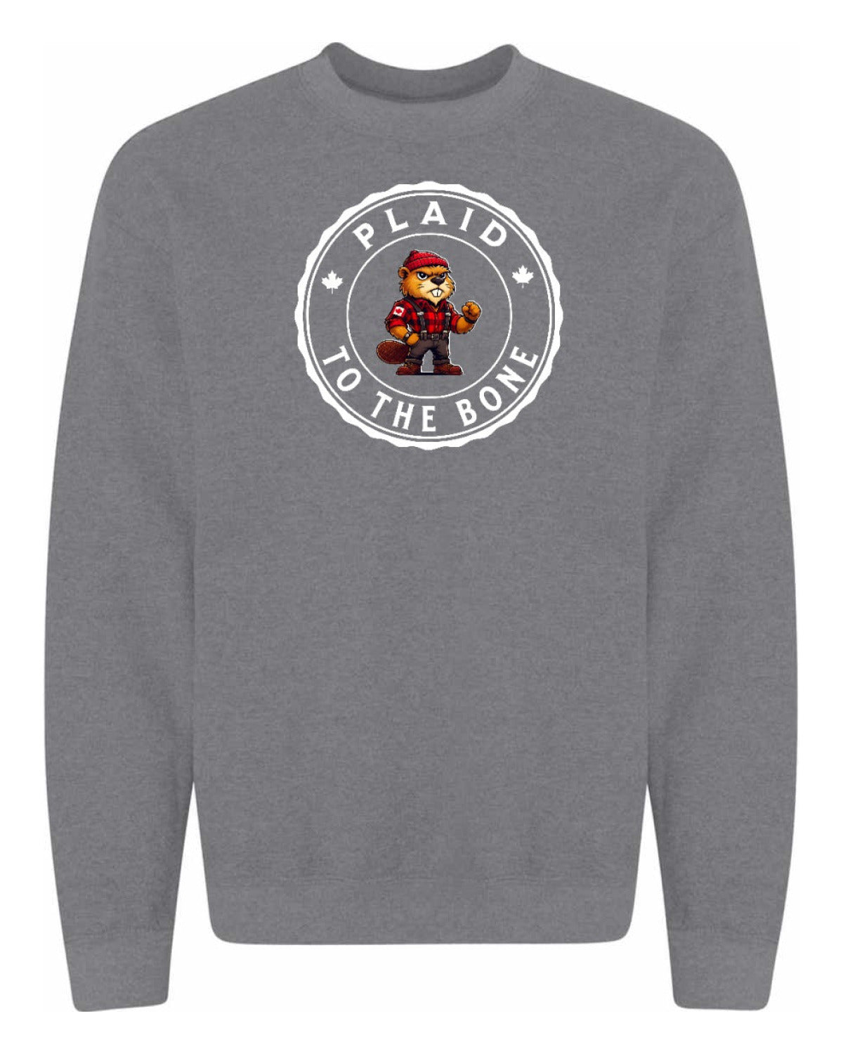 Plaid to the Bone Beaver Full Crewneck - Unisex