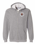 Plaid to the Bone Beaver Left Chest Zip Hoodie
