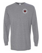 Plaid to the Bone Circle Leaf Left Chest Long Sleeve - Unisex