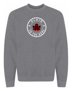 Plaid to the Bone Circle Leaf Full Crewneck - Unisex