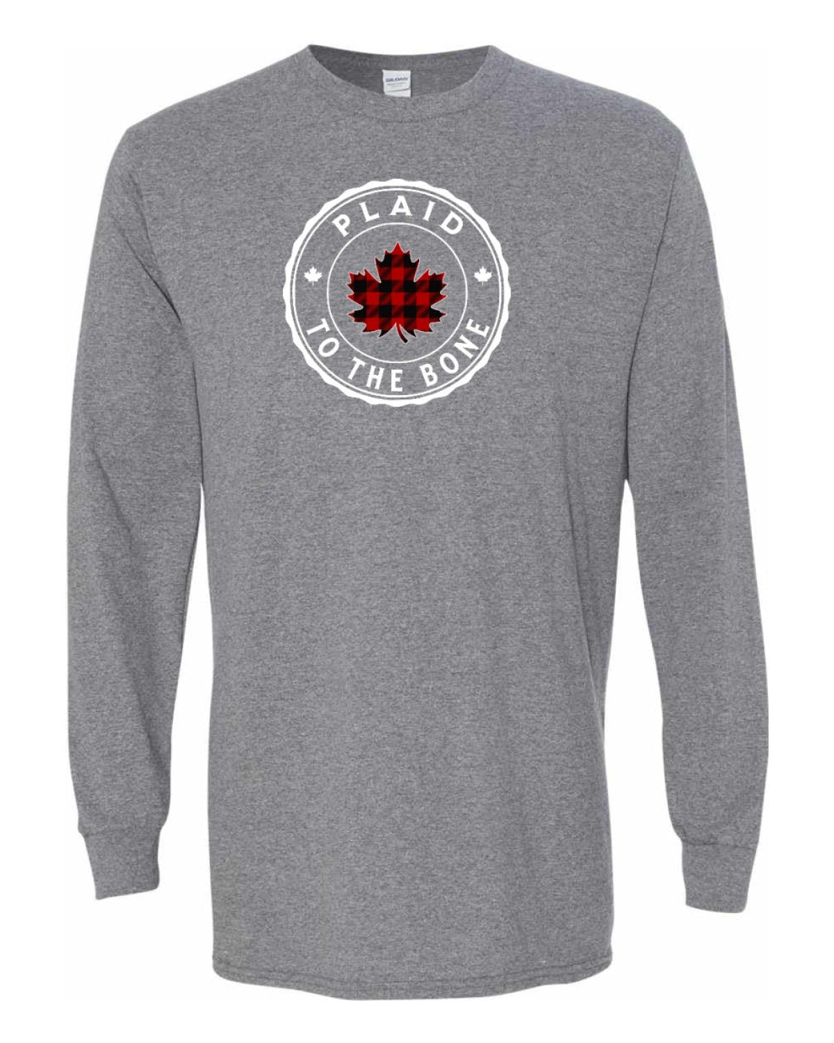 Plaid to the Bone Circle Leaf Full Long Sleeve - Unisex