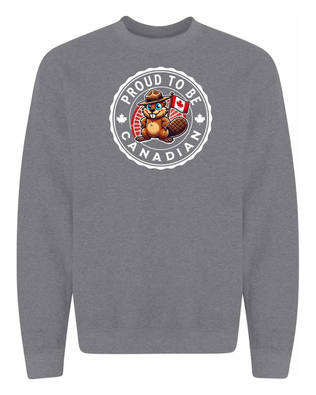 Proud to be Canadian Beaver Full Crewneck - Unisex