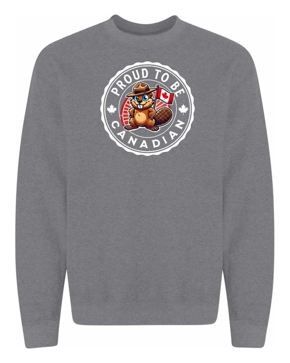 Proud to be Canadian Beaver Full Crewneck - Unisex
