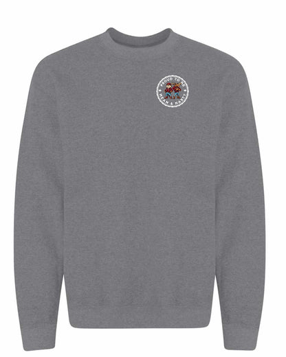 Proud Mean & Nasty Beaver and Moose Left Chest and Back Crewneck - Gildan Canada (sewn Internationally)