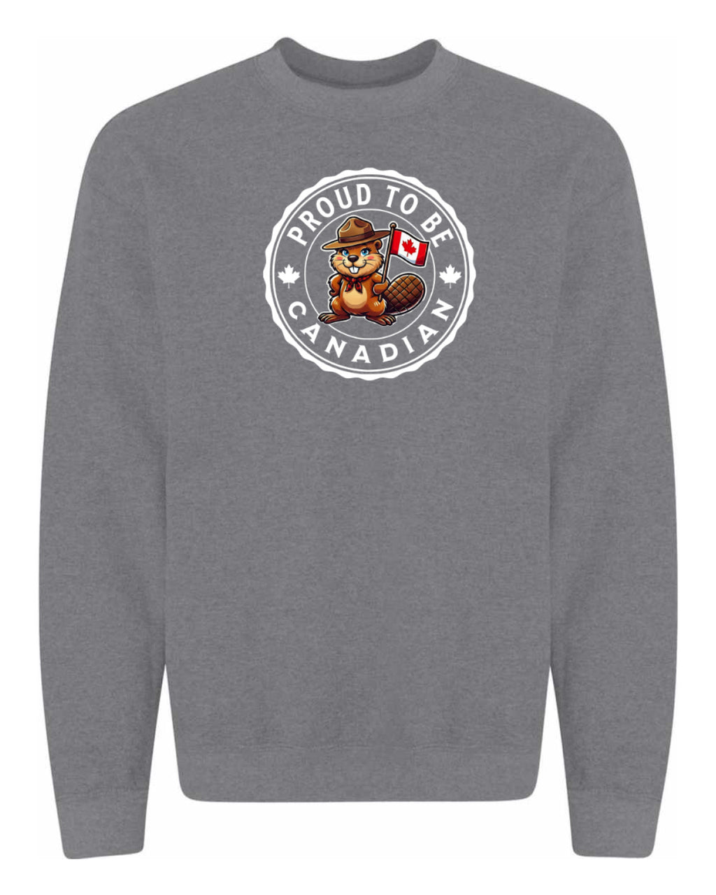 Proud to be Canadian Female Beaver   Crewneck - Unisex