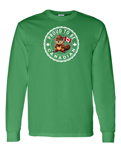 Proud to be Canadian Female Beaver Full Long Sleeve Tee