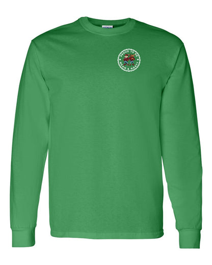 Proud Mean & Nasty Beaver and Moose Left Chest Long Sleeve - Gildan Canada (sewn Internationally)