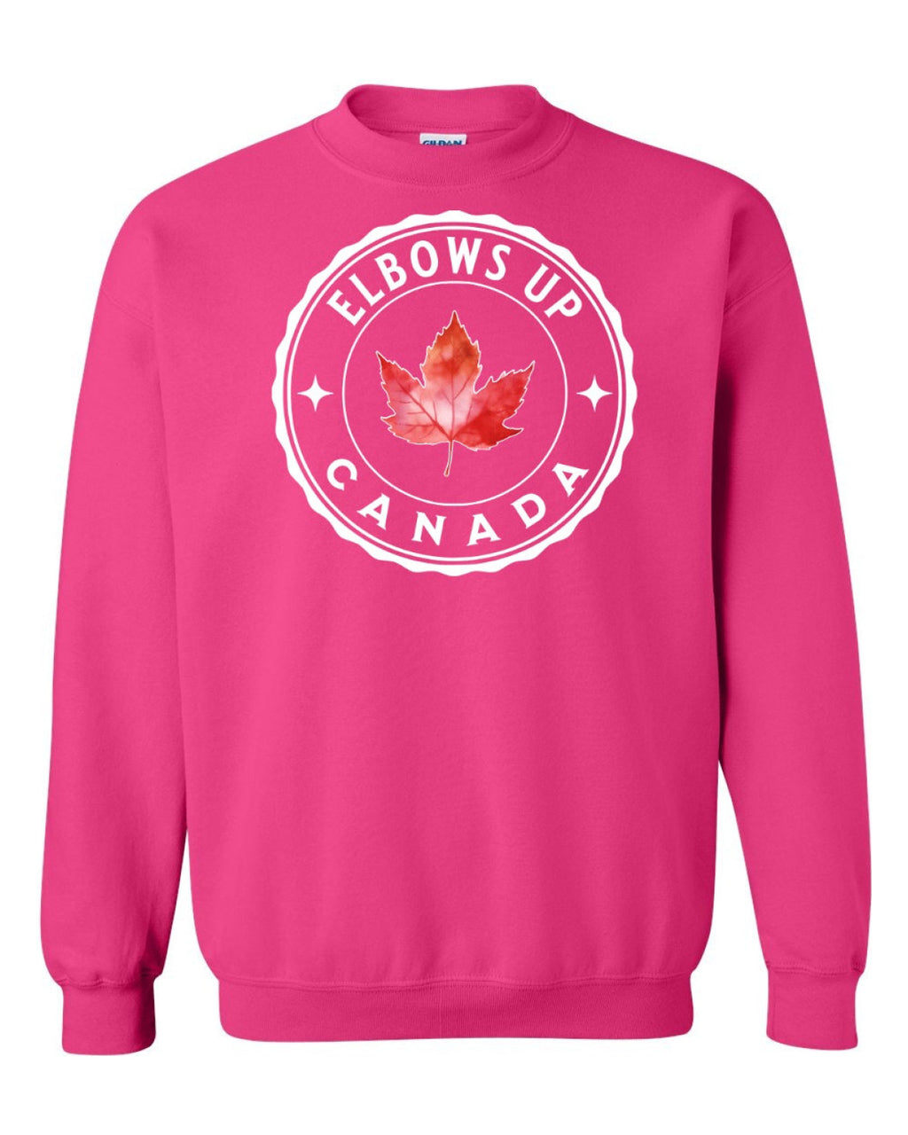 Elbows up Leaf Full Crewneck - Unisex