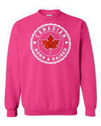 Canadian Born & Rasied Full Crewneck - Unisex