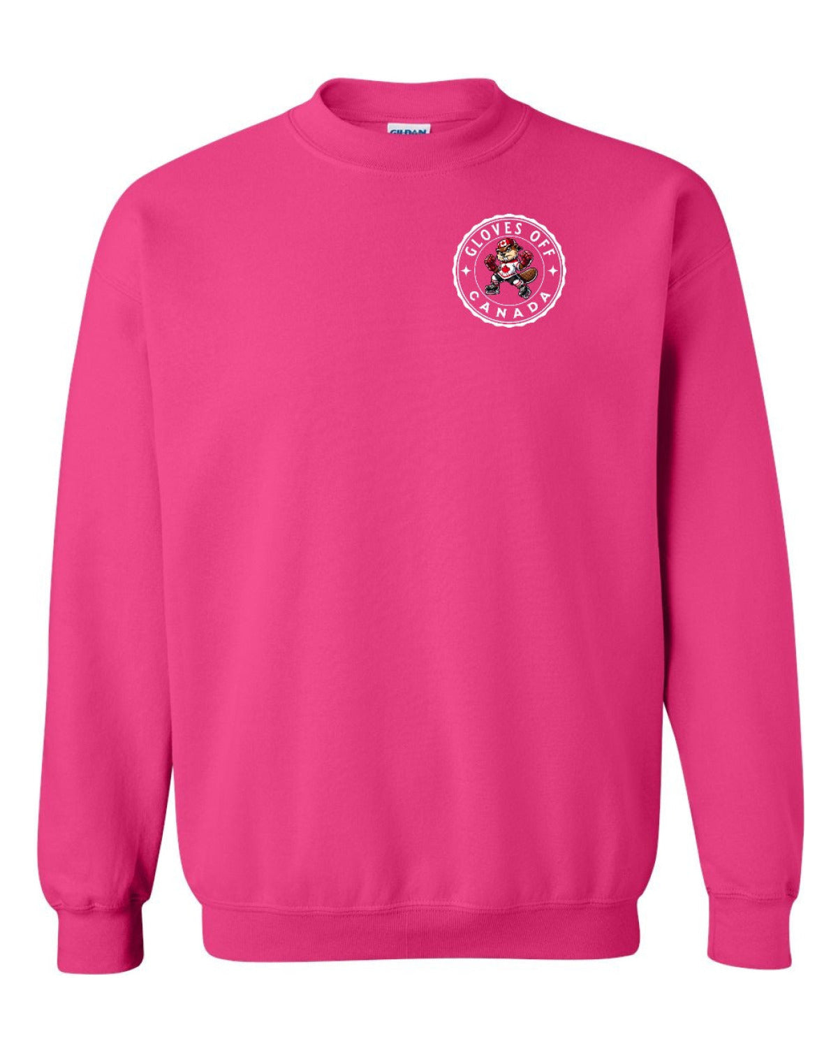 Gloves Off Beaver Left Chest Crewneck - Unisex