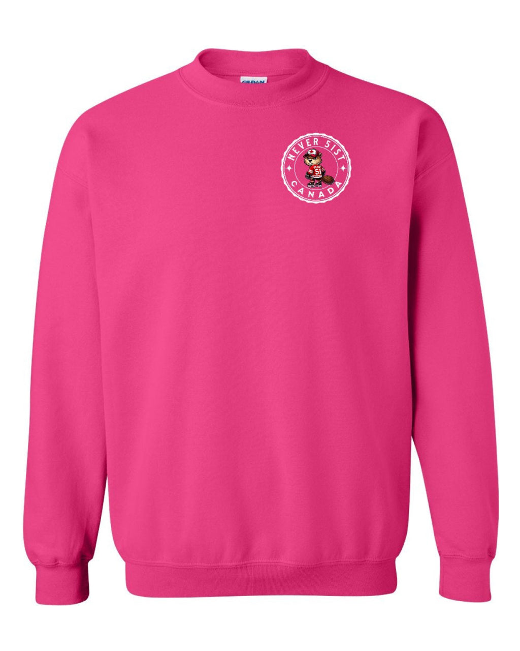 Never 51st Beaver Left Chest Crewneck - Unisex