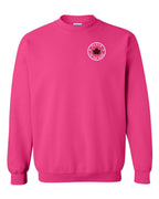 Plaid to the Bone Circle Leaf Left Chest Crewneck - Unisex
