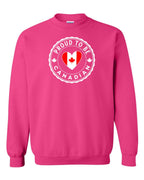 Proud to be Canadian Heart Flag Full Crewneck - Unisex