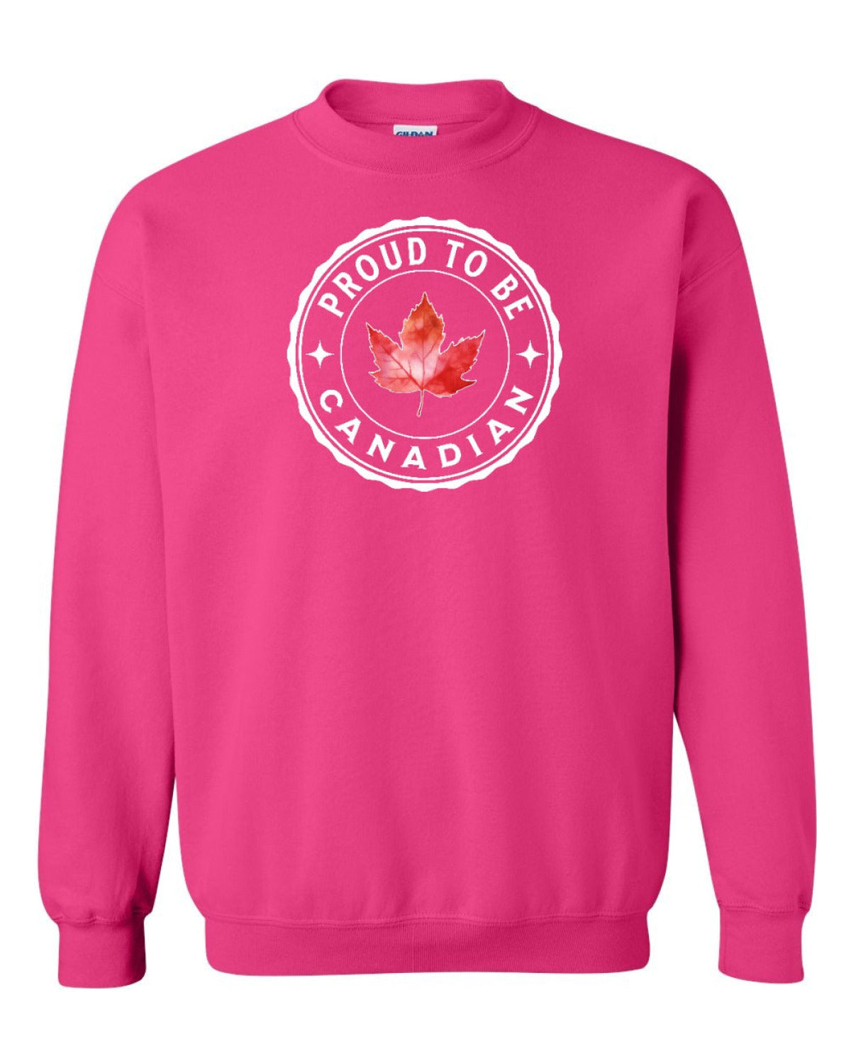 Proud to be Canadian Leaf Full Crewneck - Unisex