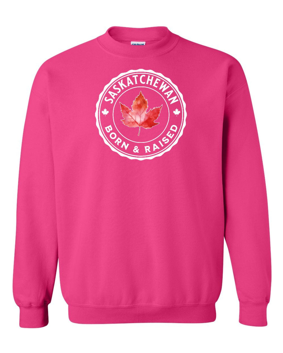 Born and Raised Saskatchewan Full Crewneck - Unisex