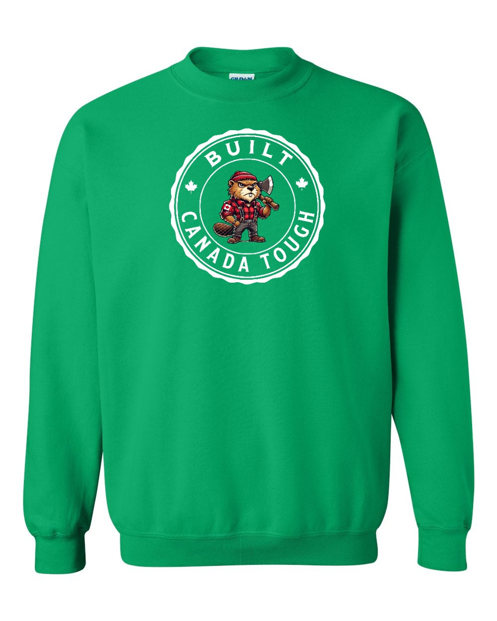 Built Canada Tough Male Beaver Full Crewneck - Gildan Canada (sewn Internationally)