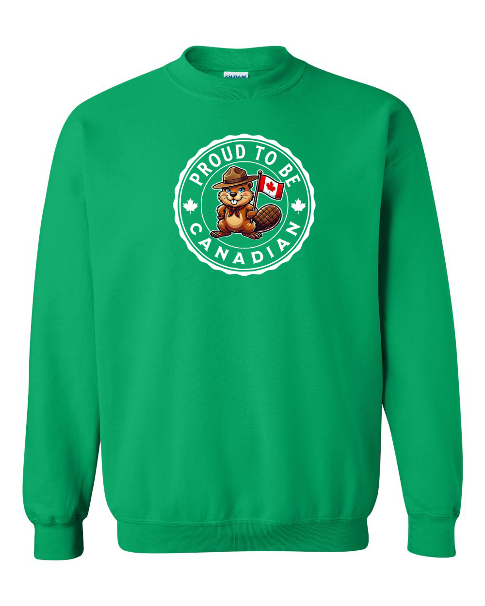 Proud to be Canadian Female Beaver Full Crewneck