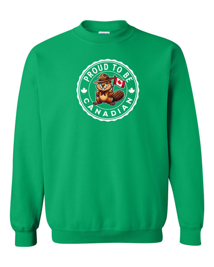 Proud to be Canadian Female Beaver Full Crewneck