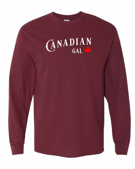 Canadian Gal Full Long Sleeve - Gildan Canada (sewn Internationally)