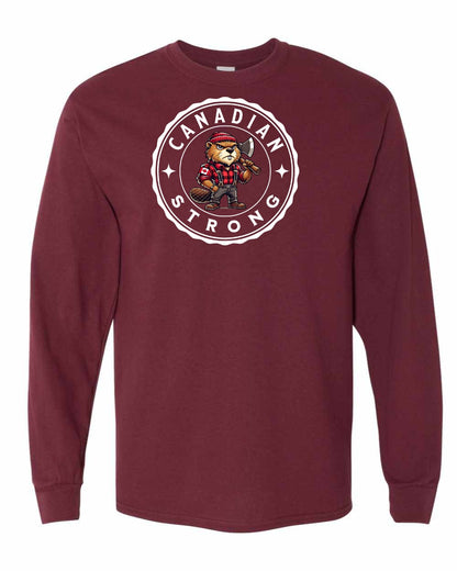 Canadian Strong Beaver Full Long Sleeve - Gildan Canada (sewn Internationally)