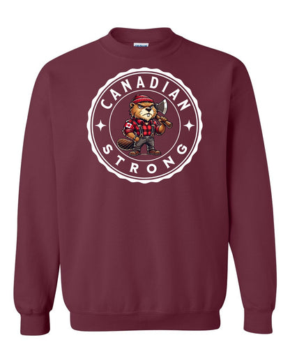 Canadian Strong Beaver Full Crewneck - Gildan Canada (sewn Internationally)