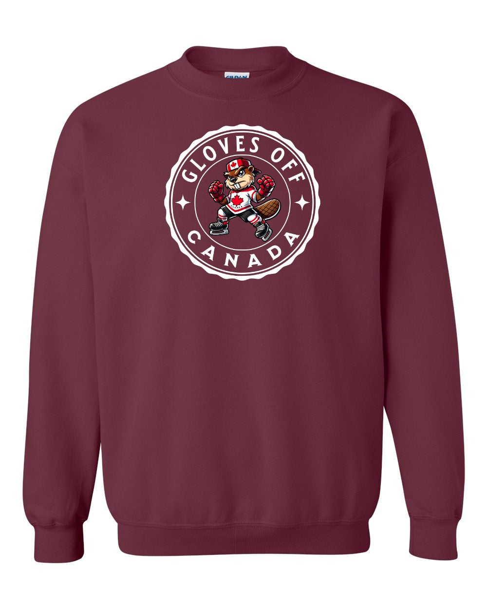 Gloves Off Beaver Full Crewneck - Gildan Canada (sewn Internationally)