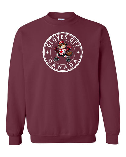 Gloves Off Beaver Full Crewneck - Gildan Canada (sewn Internationally)