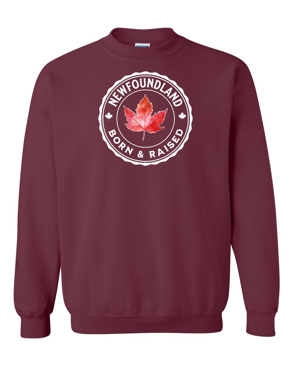 Born and Raised Newfoundland Full Crewneck - Gildan Canada (sewn Internationally)