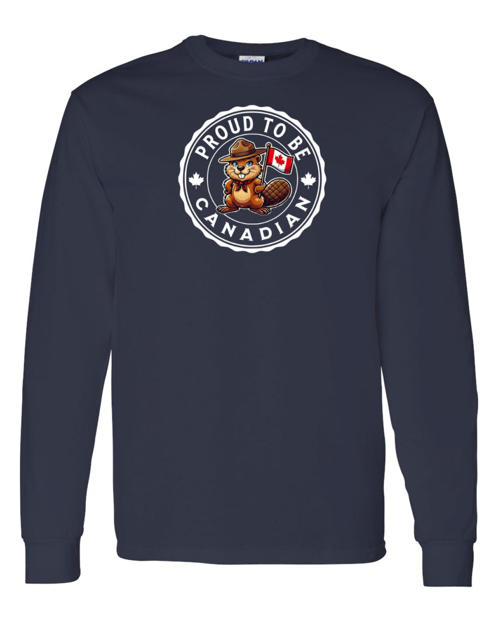 Proud to be Canadian Female Beaver   Long Sleeve Tee - Unisex