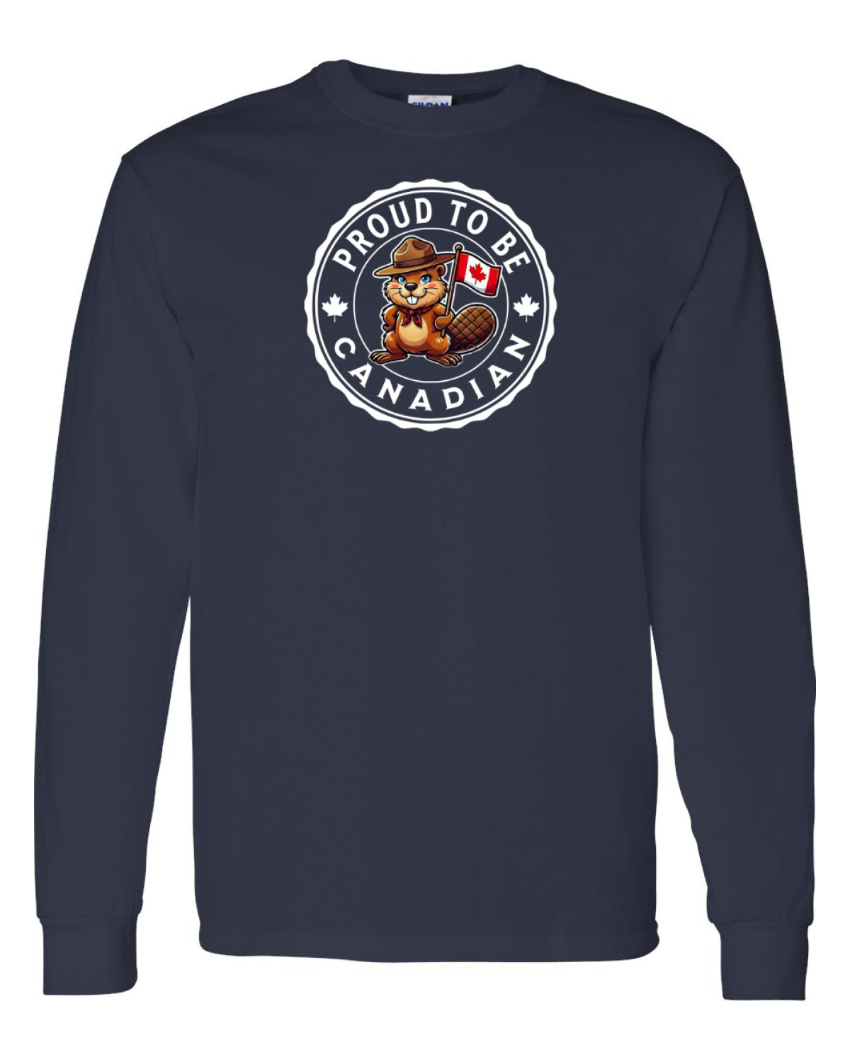 Proud to be Canadian Female Beaver   Long Sleeve Tee - Unisex
