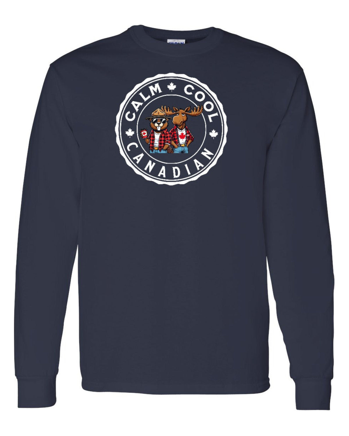 Calm Cool Moose and Beaver Full Long Sleeve - Unisex
