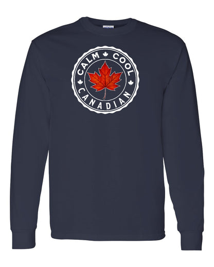 Calm Cool Canadian Leaf Full Long Sleeve - Gildan Canada (sewn Internationally)